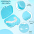 64 Pcs Retainer Case with Vent Holes - Multicolor Dental Storage Container for Office, Travel, Household (9 Colors)