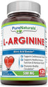 Pure Naturals L-Arginine 500 Mg Capsules, Supports Cardiovascular Health, Immune Function & Circulation (120)