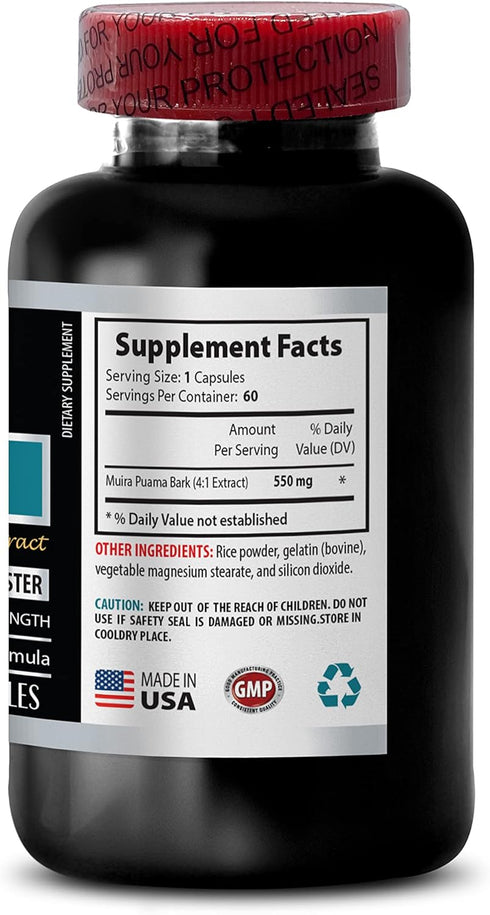 Private Label 2200Mg 3 180 energy supplements for men - MUIRA PUAMA EXTRACT - MALE ENHANCEMENT - energy boost - muira