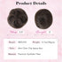 REECHO Space Bun Hair Pieces, 2 PCS Mini Claw Clip in Messy & Cat Ears Hair Bun Extensions, Medium Ash Brown