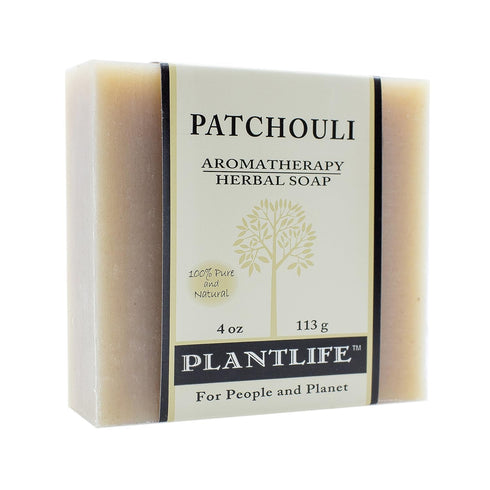 Plantlife Patchouli Bar Soap - Hand Crafted Moisturizing Soap for Skin - Soothing, Plant-Based Ingredients, 4oz