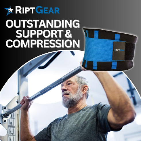 RiptGear Back Brace for Lower Back Pain Relief - Breathable Support for Men and Women - Ideal for Sciatica, Lifting,
