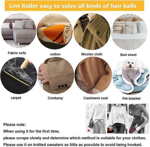Lint Remover Portable Pet Hair Remover | Reusable Lint Fabric Shaver for Carpet, Sofas, Beds, Furniture