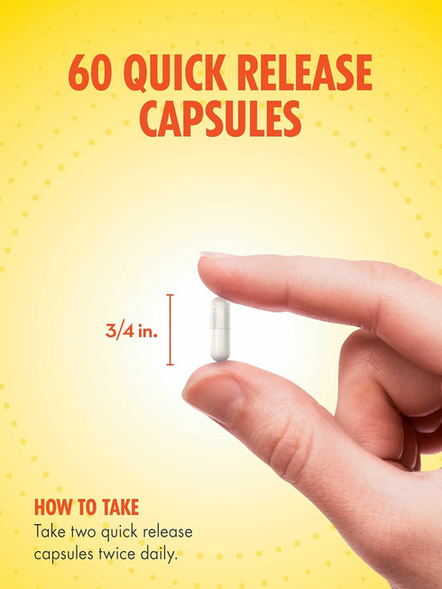 Probiotic Acidophilus 2mg | 60 Quick Release Capsules | 500 Million Active Cultures, Non-GMO