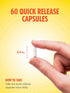 Probiotic Acidophilus 2mg | 60 Quick Release Capsules | 500 Million Active Cultures, Non-GMO