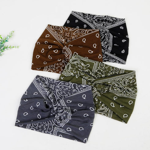Tobeffect Wide Headbands for Women, 7'' Extra Wide Boho Headwraps, Stretchy Hair Accessories