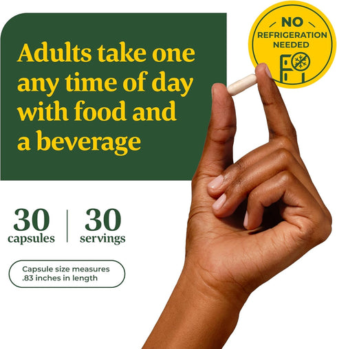 MegaFood Women's Probiotic + Prebiotic, Gluten-Free for Digestive Health & Regularity, 30 Capsules