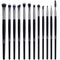 MSQ Eye Makeup Brushes 12pcs, Eyeshadow Makeup Brushes Set with Soft Synthetic Hairs & Real Longer Wood Handle for