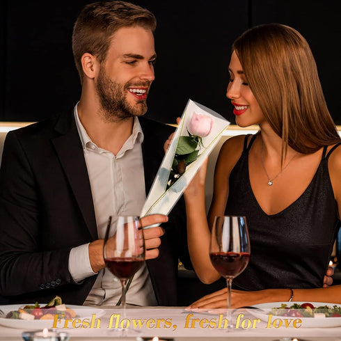 Set 400 Packaging 200 200 Thenshop of Single Rose Sleeve Bulk Valentine Flower Kit Pcs Single Flower Wrapping Bouquet