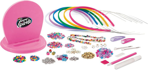 Sparkling Headband and Barrettes Shimmer 'N Sparkle - Make Your Own Beaded Hair Accessories for Kids Birthday Present