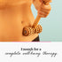 T-Shape Massager with Grooved Rollers, Multi-Functional Body Roller for Cellulite Reduction and Muscle Tension