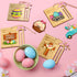 tmlfep 8Pcs Easter Money Holders for Cash Gift, Easter Wooden Money Holders Card Bunnies Ornaments for Holiday Tree