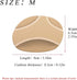2 Pairs Forefoot Pads - Ball of Foot Cushioning Sleeves for Pain Relief from Callus and Bunion (Honeycomb Gel)