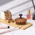 Xelsluthe Wooden Scalp Massager, Wood Scalp Massager Comb, Scalps Gua Sha, Portable Manual Head Scrubber, Scalps Care