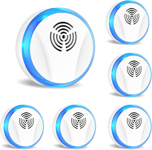 6 Packs Ultrasonic Pest Repeller Indoor, Mouse Repellent Plug in for Roach, Rodent, Bugs, Rat, Mosquito, Spider