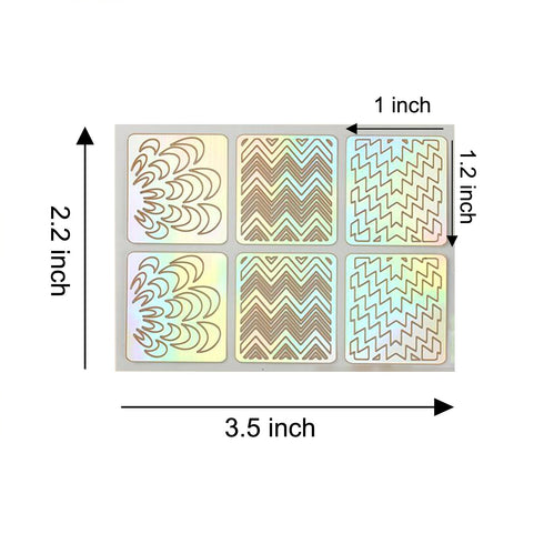 TailaiMei 144 Pieces Nail Vinyls Stencil Sticker Set, 72 Designs for Nail Art Decal, 24 Sheets Reusable DIY