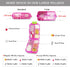 Large Pill Organizer with Medicine Labels Travel Daily Pill Container Mini Medication Organizer Storage Pill Organizer Pill Case 7 Day Pill Organizer(Pink, 161 Lables)