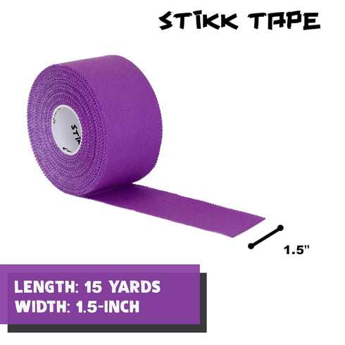 STIKK Athletic Tape - 3pk Purple Tape, 1.5 in x 15 Yards, Stabilizing & Supporting Muscles & Joints for Sports Injury