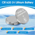 volkate CR1620 3V 5 Count Pack 1620 3 Lithium Battery, CR Volt Button Coin Cell Battery for Car Key Fobs, Keyless