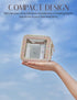 Small Clear Cosmetic Bag for Purse, Cute Leather Makeup Case, Waterproof Zippered Toiletry Organizer for Women
