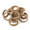 XIMA 60pcs Nylon Elastic Hair Ties Bands, No Crease Large Cotton Stretch Ouchless Ponytail Holders (Tan)