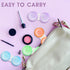 Phyyixs 180 Pack 6 (180) Contact Lens Cases Bulk, Transparent Cute Contact Lens Case for Home & Travel, Color