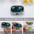 NWTRJ 2 Forest Wolf Pill Box Compartment Pill Case Portable Pocket Pill Organizer Medicine Vitamin Organizer for Men