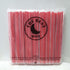 200pcs Heart Shaped Red Straws, Cute Disposable Drinking Straws Individually Wrapped for Valentines Day Party Supplies