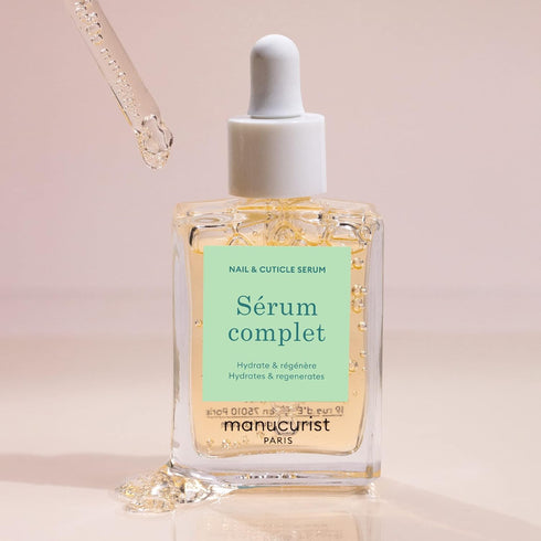 Manucurist - Complete Serum, Care for Damaged Nails and Cuticles, Hydrates and Regenerates Nails which Break Easily, Non-Greasy Gel Texture, Up to 86.5% Bio-sourced, Made in France, 15 ml
