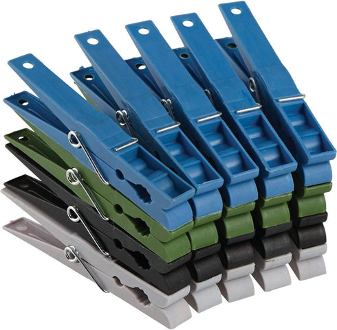 SIM SUPPLY (20-Pack) Pack 12 Smart Savers Spring Poly Clothespins
