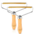 2 Pack Reusable Metal Lint Remover Tool, Durable Pet Hair Remover with Wooden Handle for Clothes and Upholstery