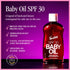 Vacation Baby Oil SPF 30 + Air Freshener Bundle, Broad Spectrum SPF 30 Sunscreen Oil, Vegan Suntan Oil with Broad Spectrum SPF, Sunscreen Tanning Oil, TSA Friendly, Travel Size, 3.4 fl. oz.