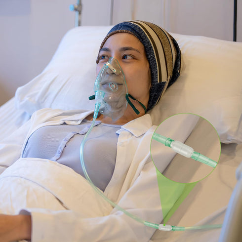 10 Packs Oxygen Tubing Swivel Connector for Oxygen Cannula, Avoid Tangling of Tube (Male to Male)