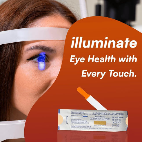KASHSURG Pack 300 Diagnostic Ophthalmic Fluoro Touch Strips of Strips
