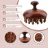 Ymcafmo Tool(2pc) Scalp Massager Brush with Bamboo Bristles, Manual Handheld Scalp Scrubber for Hair Growth, Wet