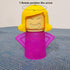 Microwave Cleaner Microwave Oven Cleaner High Temperature Steam Cleaning Equipment Tool Fridge Deodorized Easily Crud Steam Cleans Add Vinegar and Water Angry Mama (Purple)