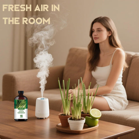 Set, 2-Pack 16.33oz (490ml) 100% Lavender & Lemongrass Essential Oils Each, Pure Natural Scent for Diffusers