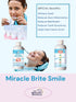 Miracle Brite Smile with Food Grade Hydrogen Peroxide and Essential Oils - Teeth whitening, Breath freshening, Removing