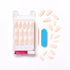 KISS Salon Acrylic French Manicure Set ‘Leilani’, Medium Length, Nude Square Press-On Nails