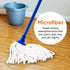 Superio String Mop, Cotton Mop for Hardwood Floor Cleaning, Self Wringing Mop for Home, Kitchen, Blue Heavy Duty