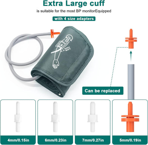 Extra Large Blood Pressure Cuff Arm 8.7-20.4 Inches (22-52CM), Compatible with All Blood Pressure Machines (Cuff Only)