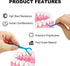 Molar Floss Stick, Convenient for Cleaning Back Teeth, Floss Sticks, Flosser Picks, Suitable for Gifting Elders or