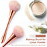 Super Large Mineral Powder Brush Set - Grade Color, 2 Pcs Bronzer Kabuki Makeup Brush & Soft Fluffy Foundation Brush