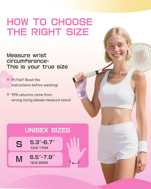 Wrist Brace for Carpal Tunnel with Soft Thumb Opening Adjustable Compression Wrist Support for Women Men, Pain Relief