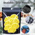 100PCS Resealable Mylar Food Storage Bags, Black Smell Proof Foil Pouches with Clear Front Window, 5.5x7.9 Inch