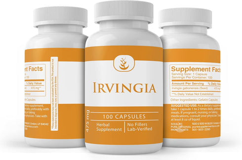 PURE ORIGINAL INGREDIENTS Irvingia (100 Capsules) - Always Pure, Lab Verified, No Additives or Fillers
