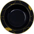 DecorLine Sophisticated Marble Collection Black & Gold Soup Bowls Set - 12" (Pack of 10) - Durable & Stunning - Perfect for Party Hosting & Memorable Dinners by Decorline