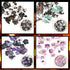 Kalolary 8 Boxes Halloween Nail Art Sequins, 3D Nail Art Decals Stickers for Pumpkin Witch Bat Manicure DIY Decoration