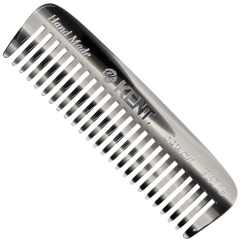 Kent 93T Mini Beard Comb for Men - Wide Tooth Mustache Comb and Beard Combs, Small Pocket Sized Travel Comb