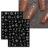 JMEOWIO 10 Sheets Moon Star Sun Nail Art Stickers, Colorful Self-Adhesive Decals for Nail Design Accessories